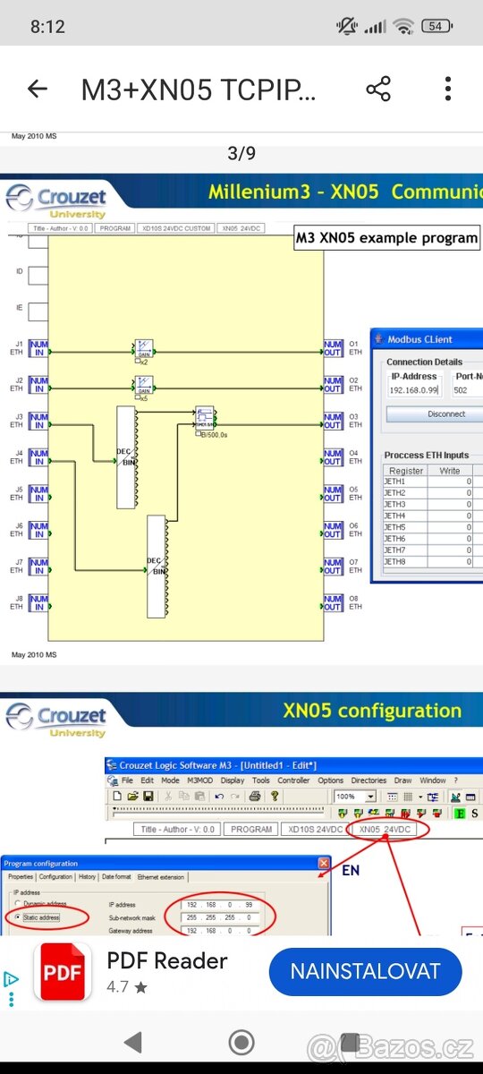 Crouzet komunikační modul XN05 - 5