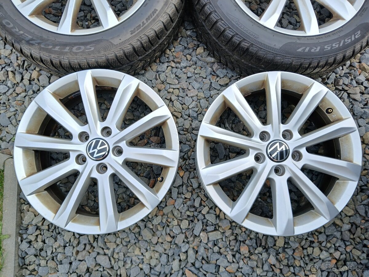 ALU kola,sada, model HELSINKI,originál,215/55 R17,5x112,TOP - 5