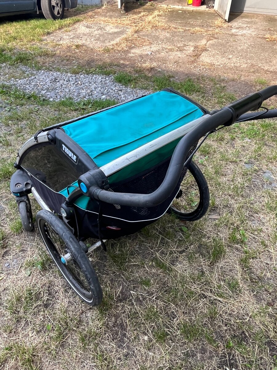 Thule Chariot Double + brzdy + velké přední kolo - 5