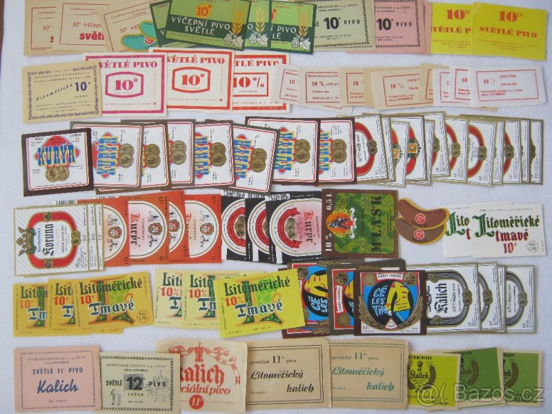 pivní etikety pivovar Litoměřice 486ks etiket - 5