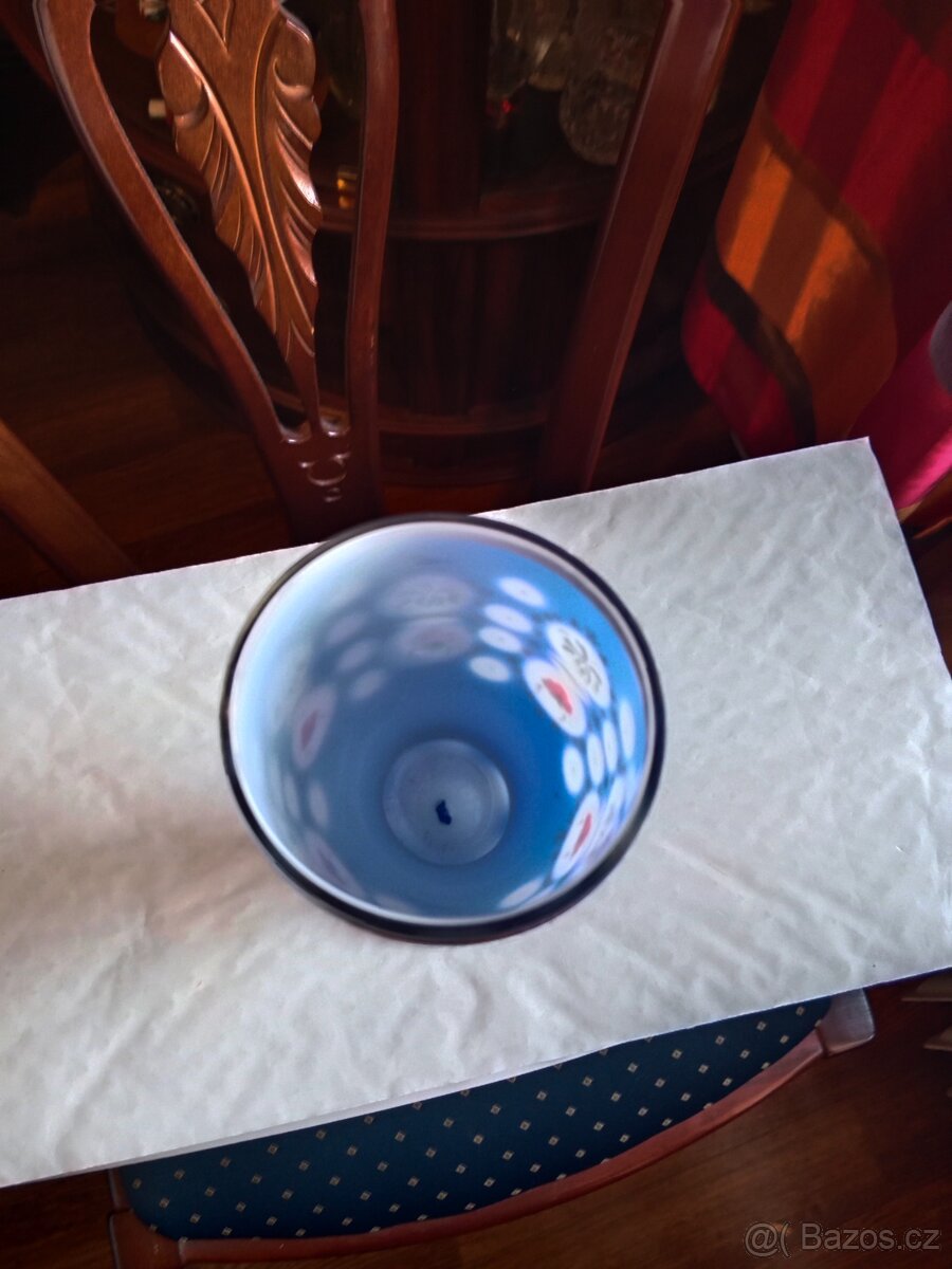 Pěkný, starý přejimaný broušený pohár - 5