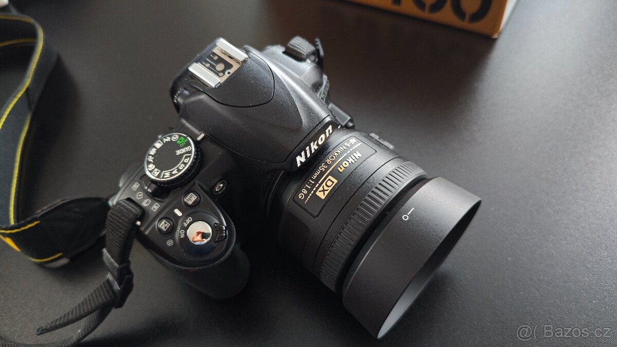 Sada Nikon D3100+3x objektiv+2x blesk+odpalovač+brašna... - 5