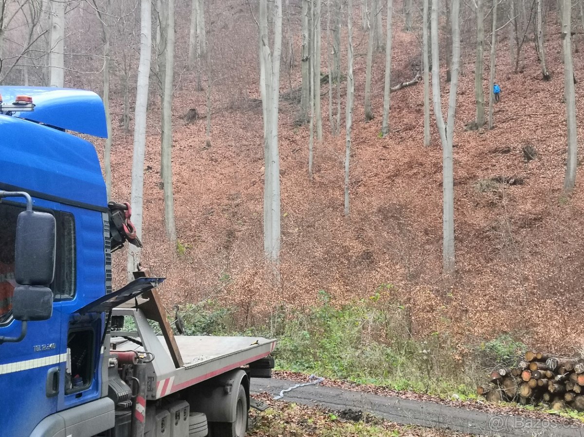 Odtahovka MAN TGL + hydraulicka ruka