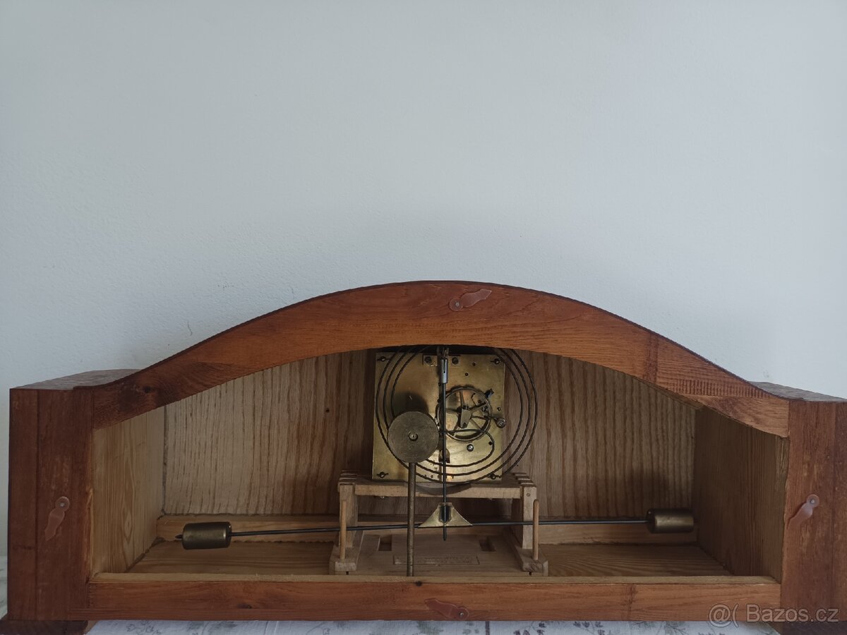 Starožitný krbové stolní hodiny Německo - 5