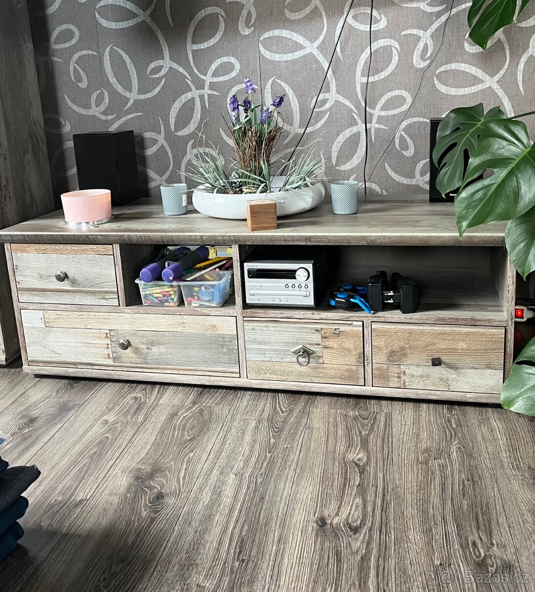 masivní TV komoda - bonanza - nová - 5