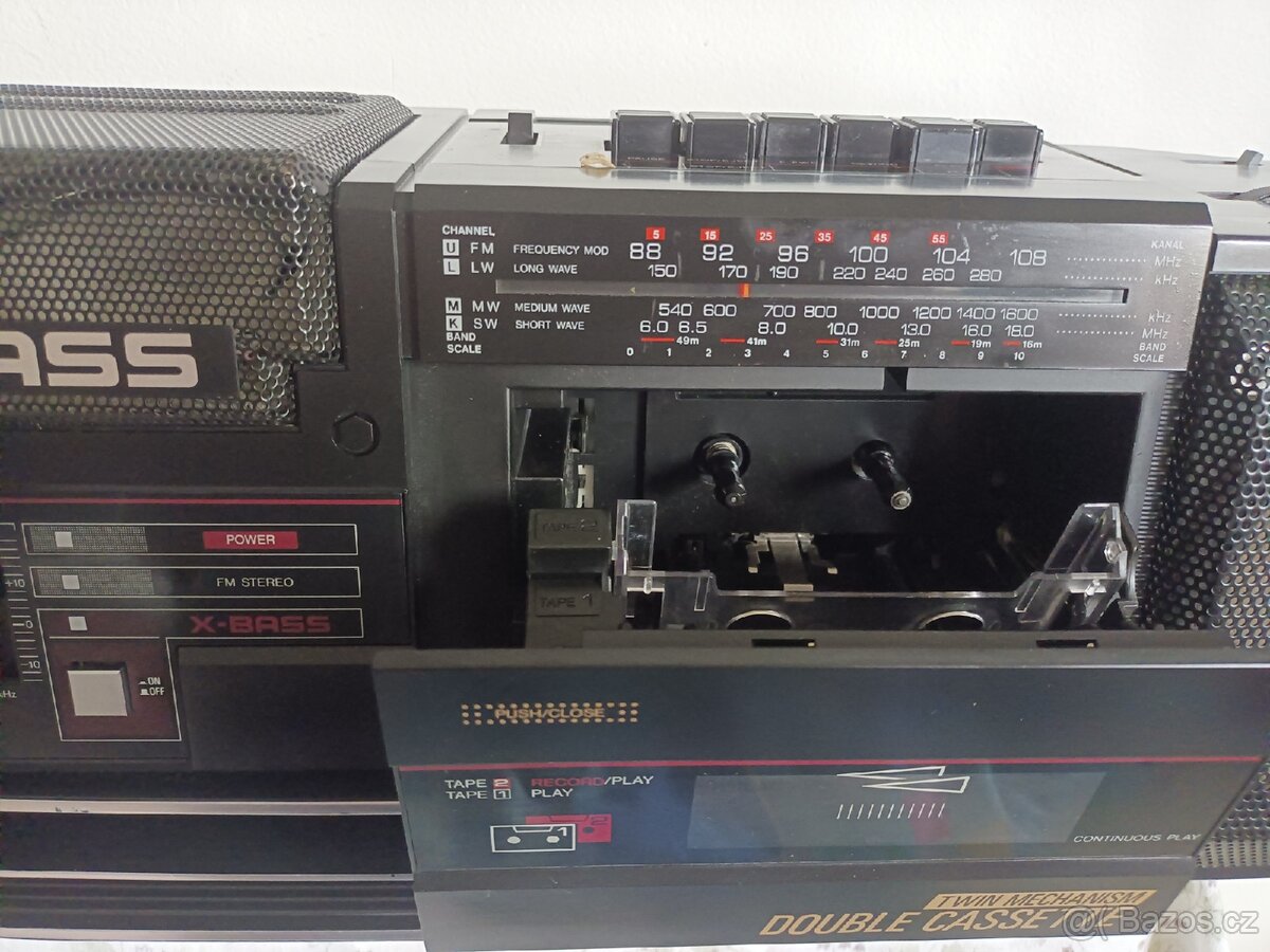 Sharp WQ 354 radiomagnetofon retro 2 kazeťák - 5