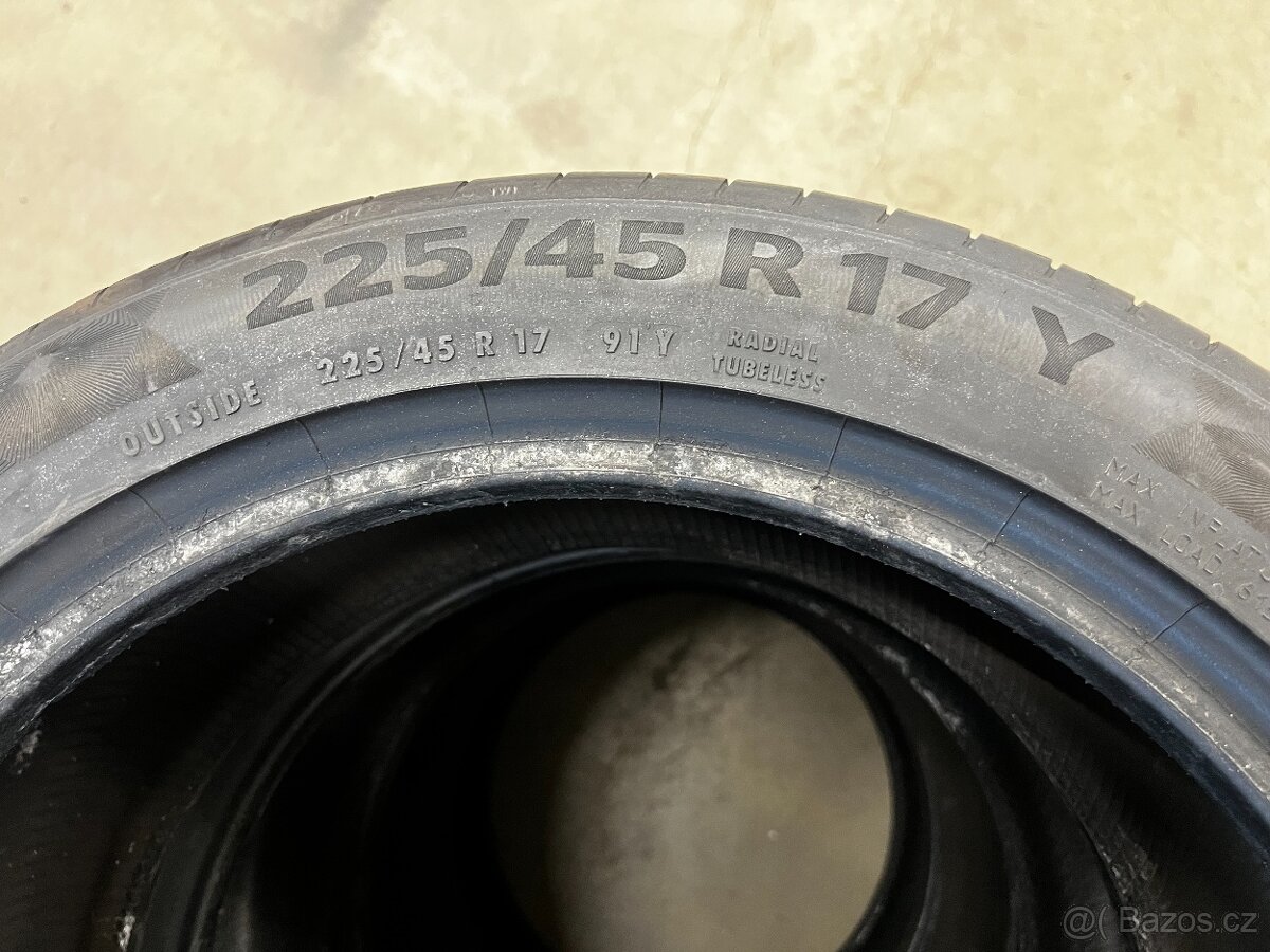 CONTINENTAL PR. CONTACT6 225/45R17Y LETNÍ SADA - 5