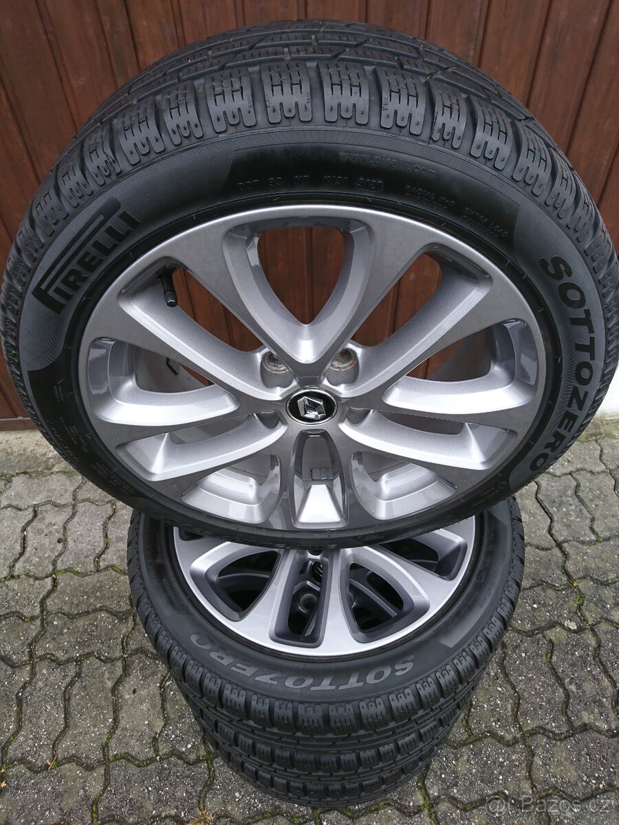 Renault Megane 3,4 17" Originální 205/50/17 zimní alu Kola - 5