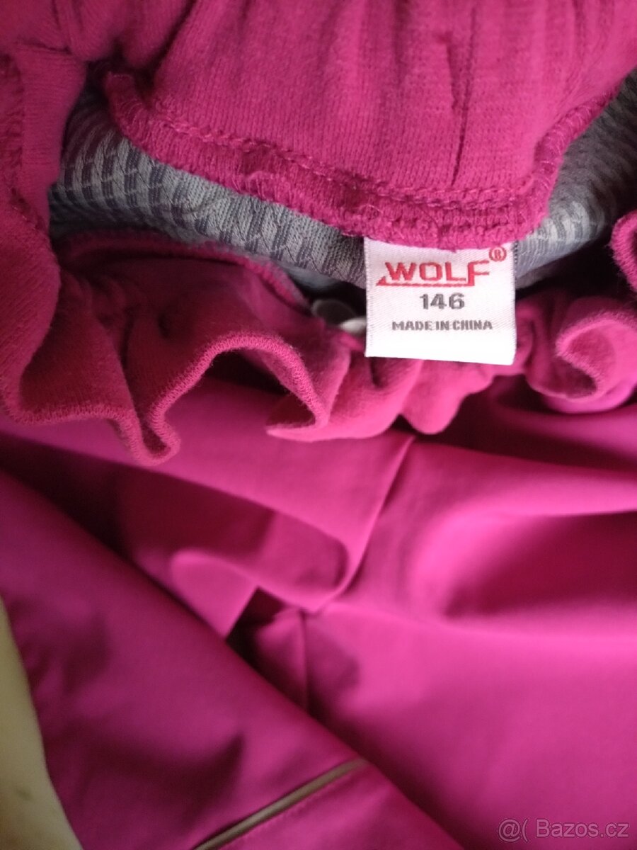 Podzimní šustákové softshell kalhoty 146 Wolf - 5