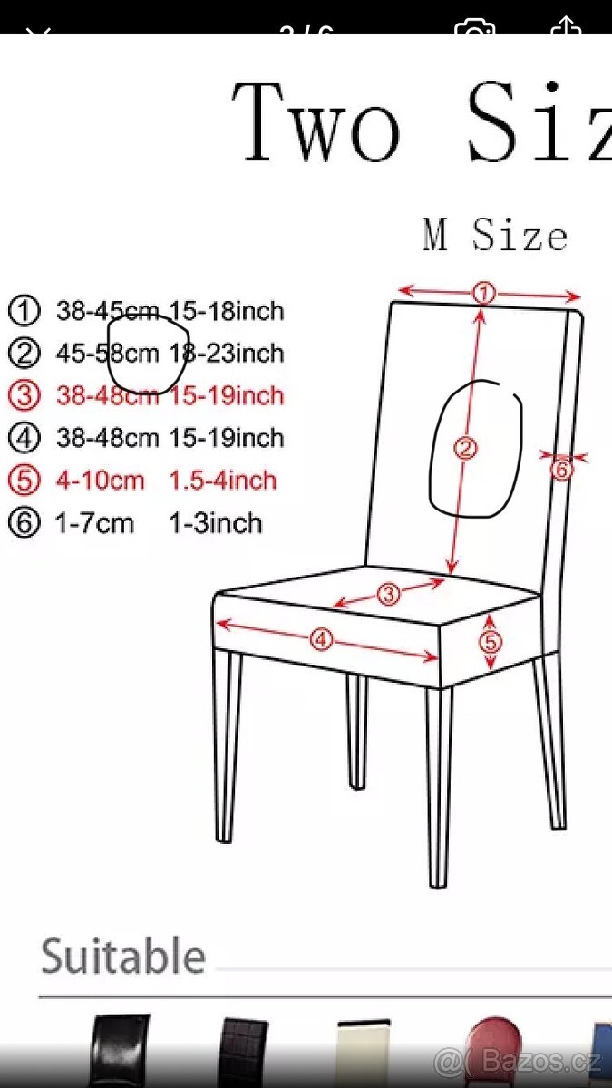 Potahy na židle bile - 5