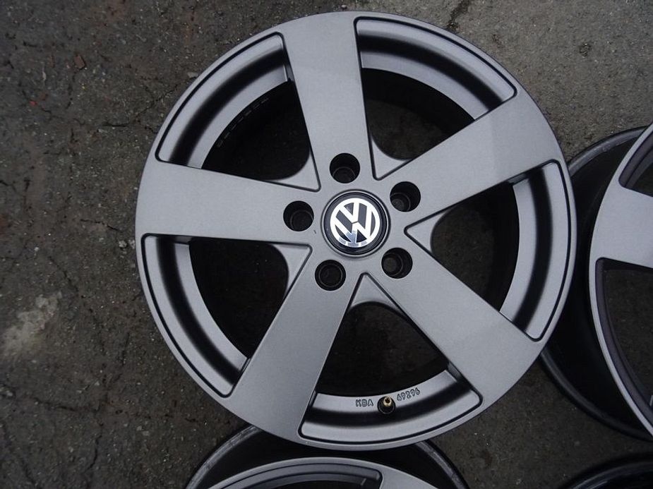 Alu disky šedé na VW, Škoda, 16", 5x112, ET 40, šířka 6,5J - 5