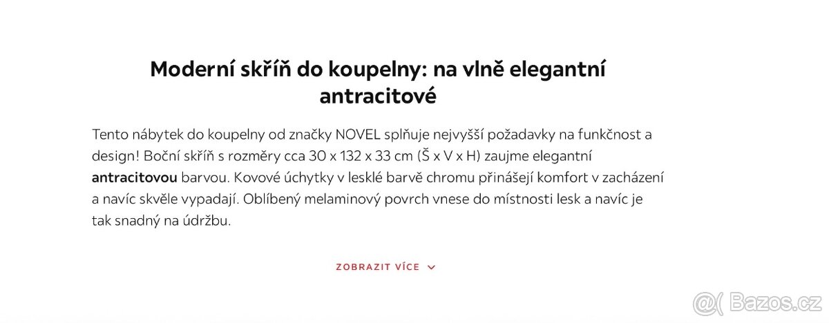 Novel KOUPELNA antracitová - 5