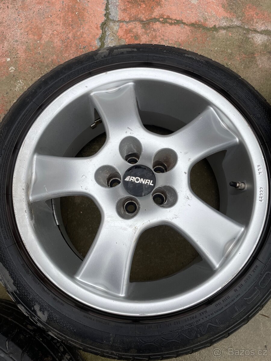 Prodám ALU kola RONAL 17" 225/47ZR 17 nová cena - 5