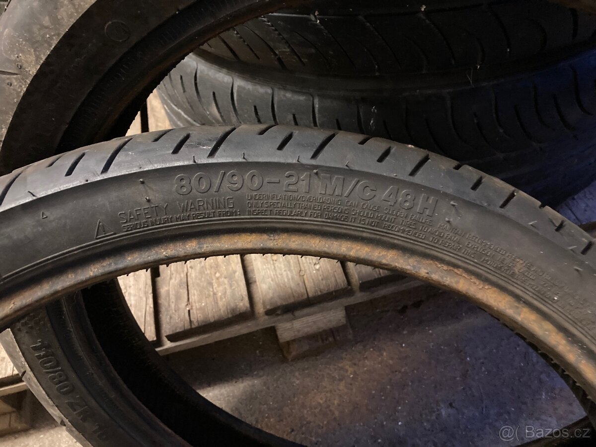 Pneu 80/90 R21 110/80 R18