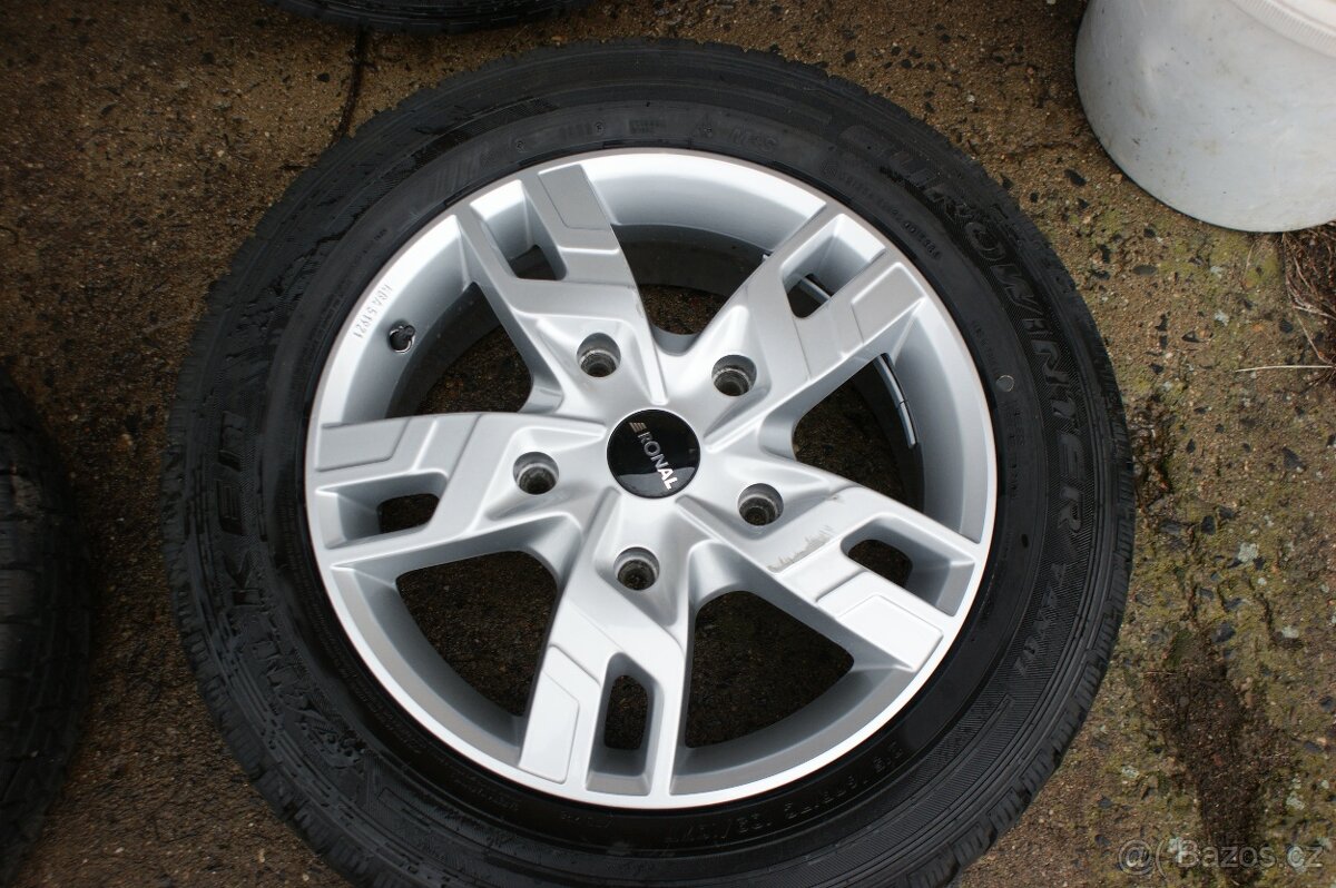 zimni pneu a alu kola Ford Transit 5x160 hezky model kol R17 - 5