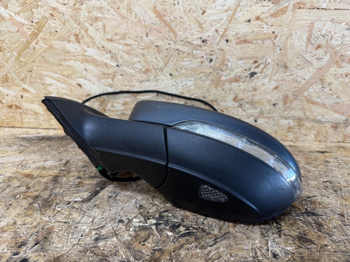 LEVÉ ZPĚTNÉ ZRCÁTKO VW PASSAT B7 7 PIN 3C0857933A ŠEDÁ - 5