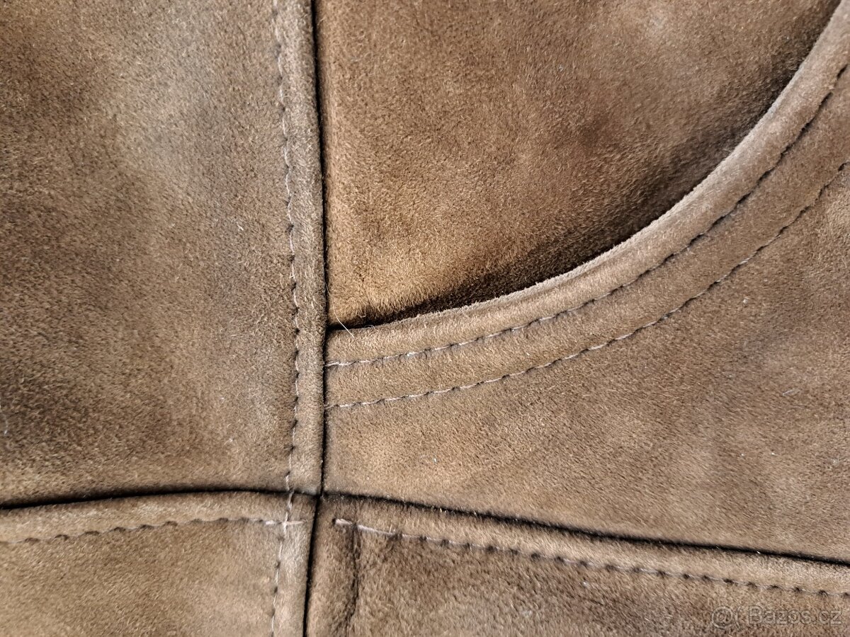 Kožený dámský kabát - originál KARA - 5