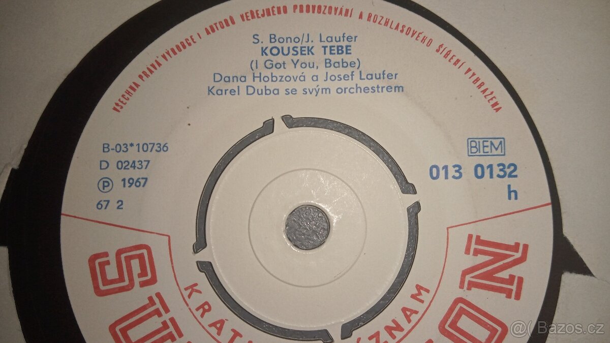 Karel Gott SP 8 ks, W.Matuška 7xSP, J.Laufer 3xSP - 5