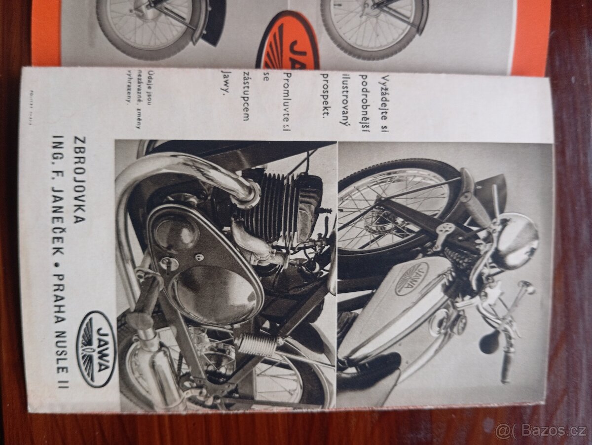 Prodám originál brožuru pro předválečné motocykly Jawa - 5