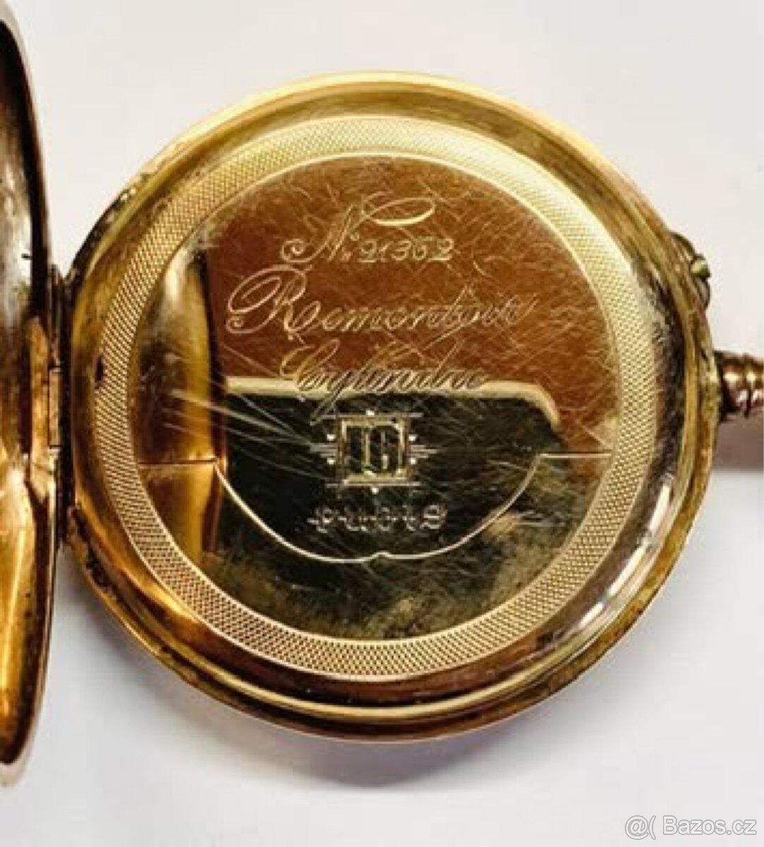 Hodinky - starožitnost - zlaté - 5