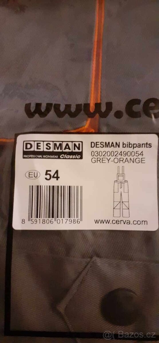 Prodám pracovní kalhoty s laclem - 5