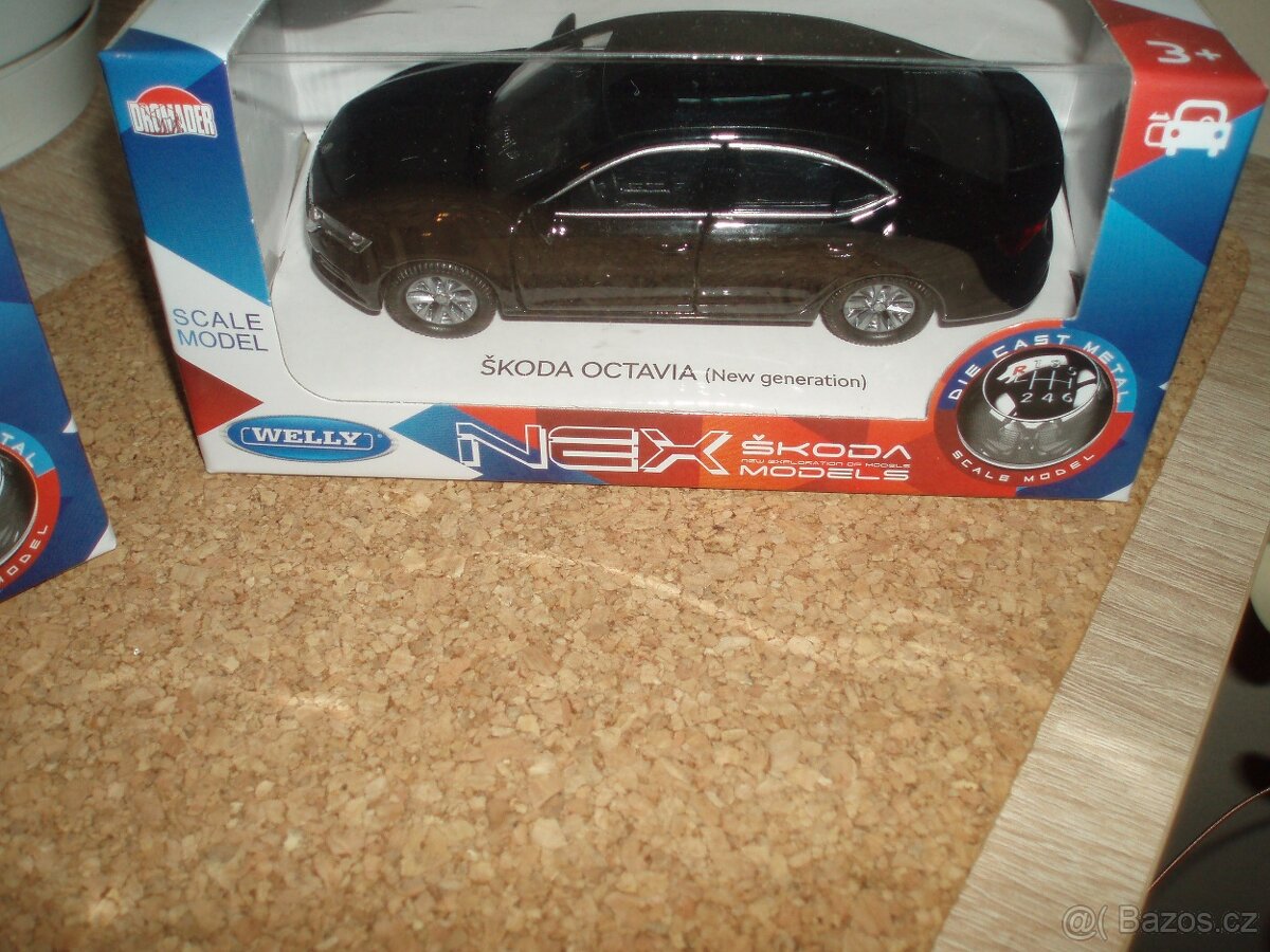 Nový model škoda octavia - cca 12 cm - viz foto - cena za ku - 5