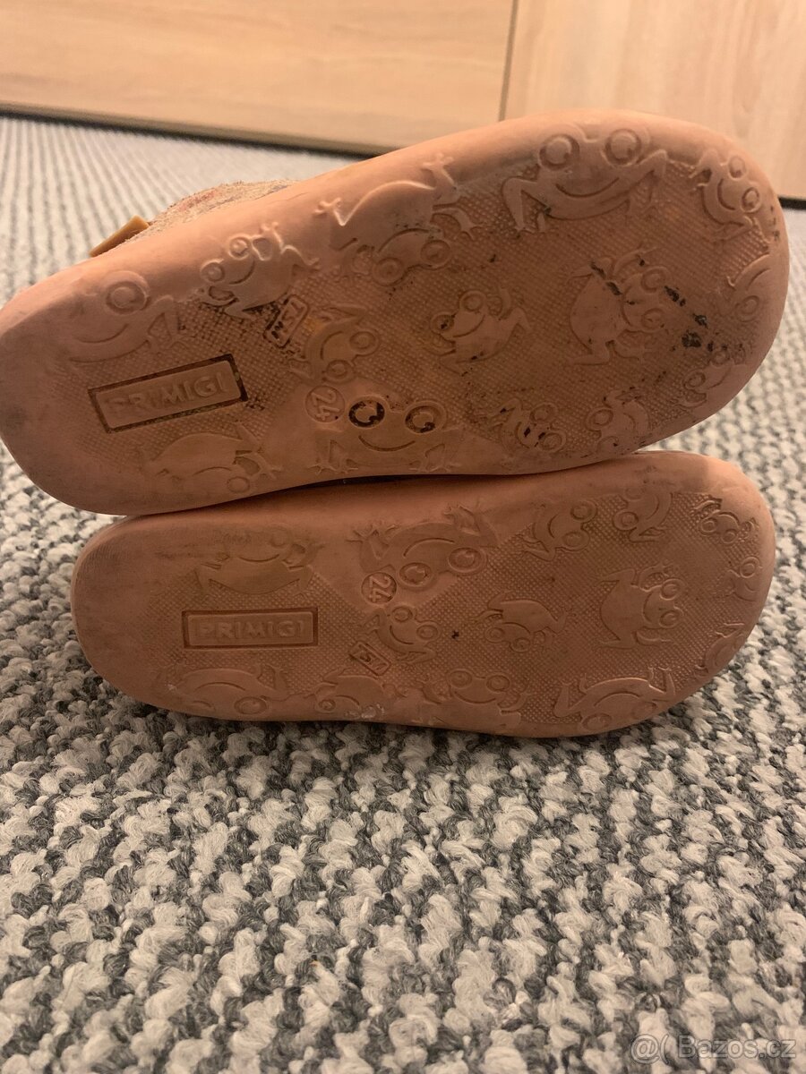 Kožené botky vel. 24, stélka 14,5 cm. Zn. Primigi. - 5