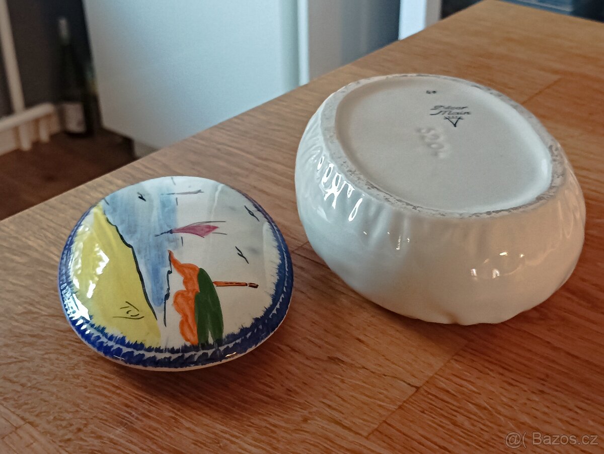 RUČNĚ MALOVANÁ DÓZA TESSIER FRANCIE - 5