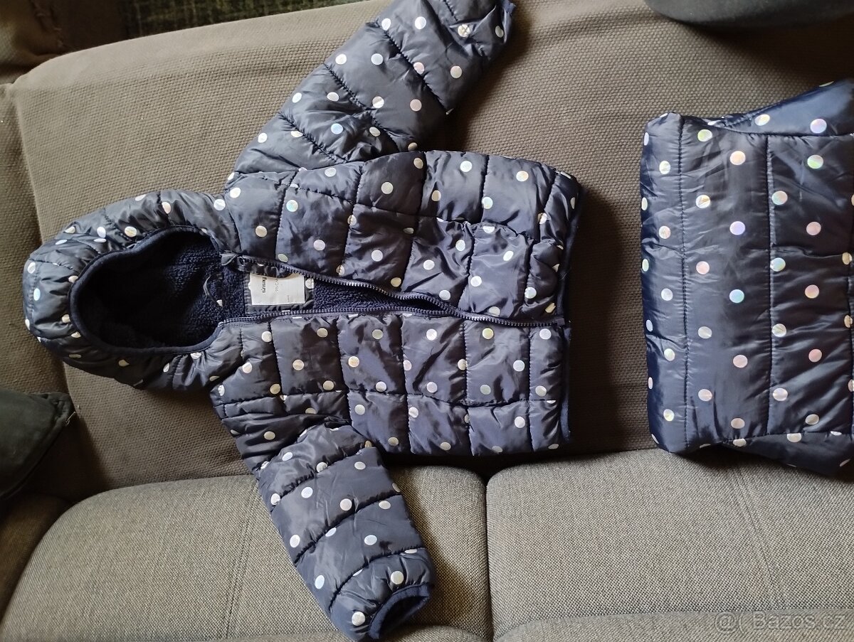 Bundy + oteplovacky/zateplené kalhoty 98 - 5