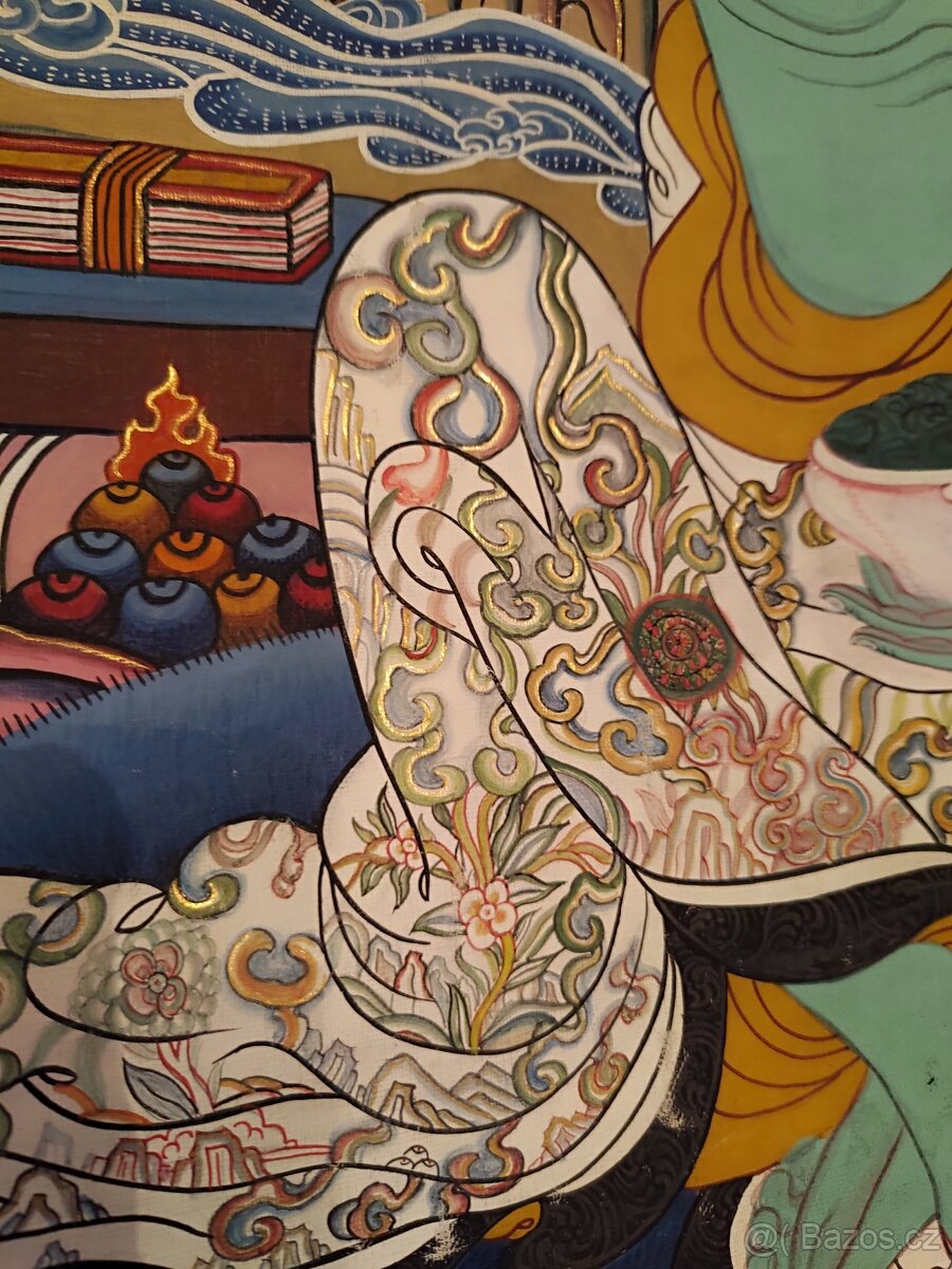Tibetská thangka jogín Milarepa - 5