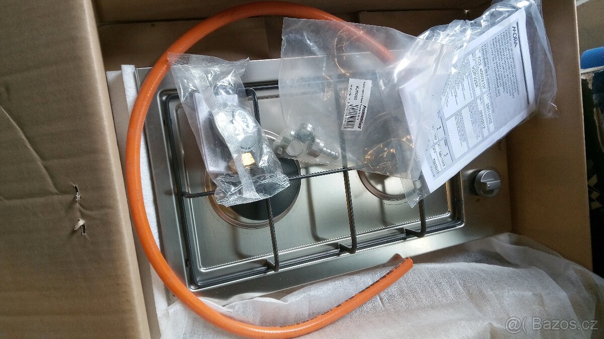 Vařič (plynový) dvě plotýnky přestavba na PB - 5