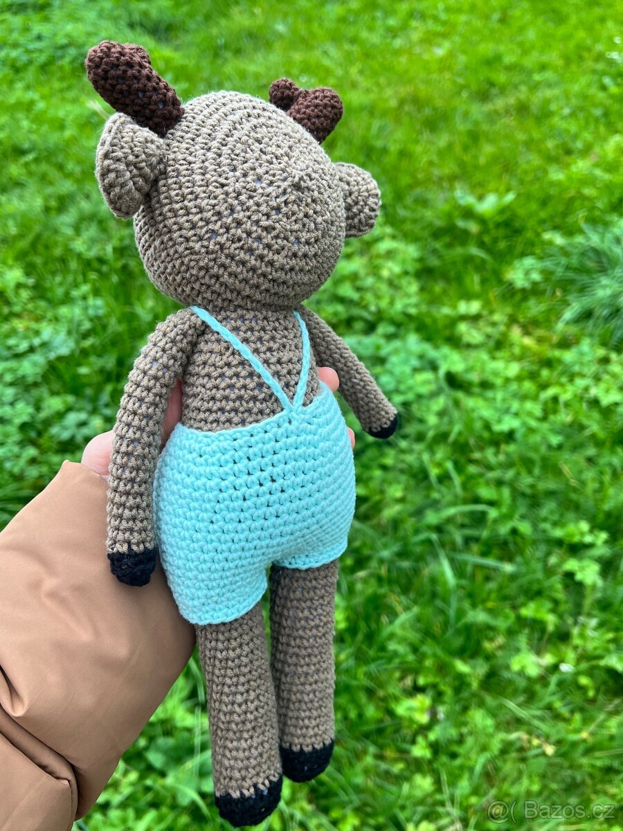 Háčkovaná hračka - jelen/jelínek - 5