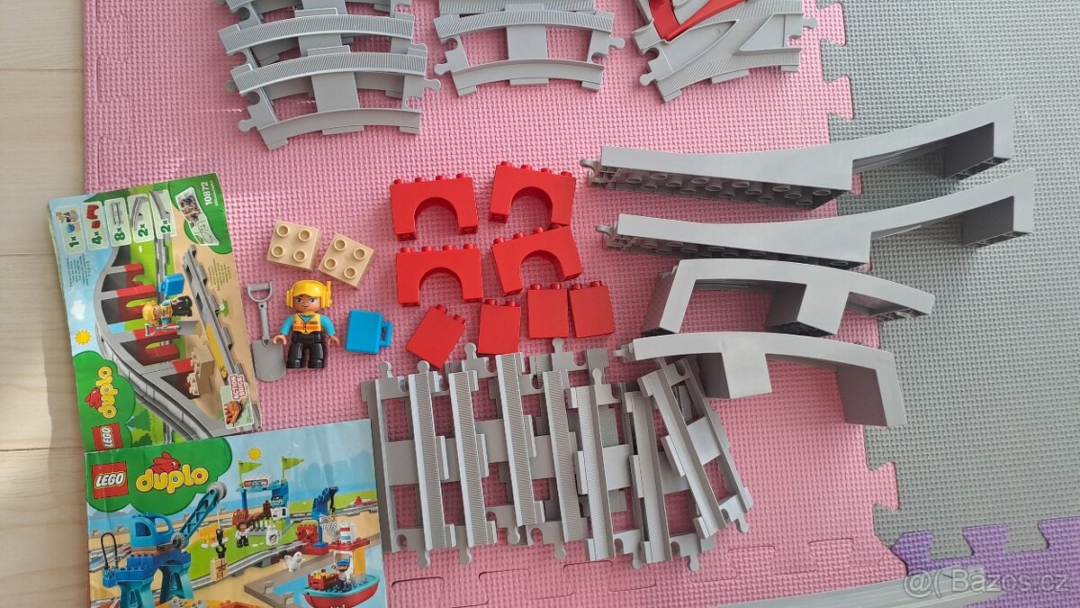 Lego duplo vláček s kolejemi a mostem - 5
