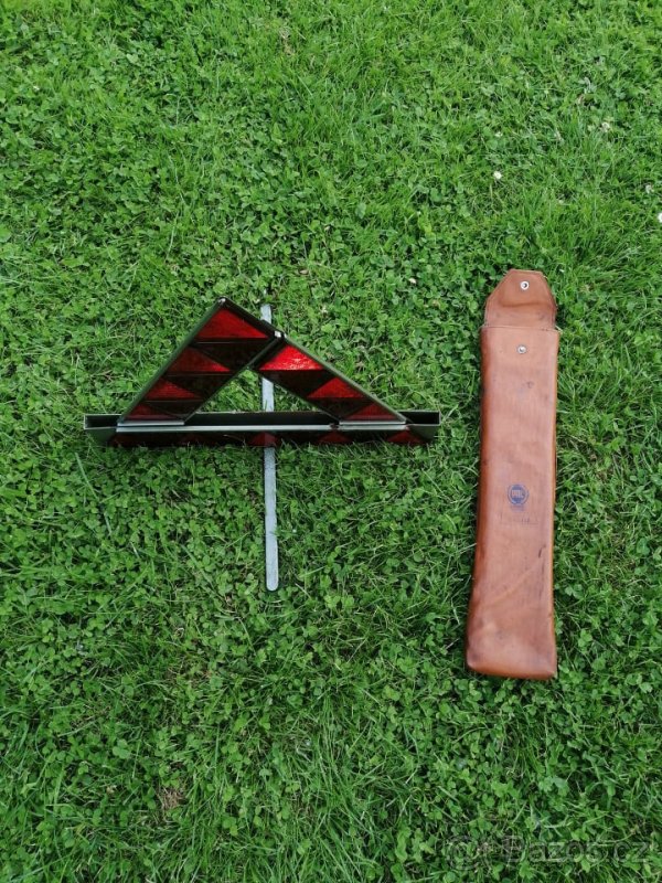 Retro výstražný trojúhelník - 5