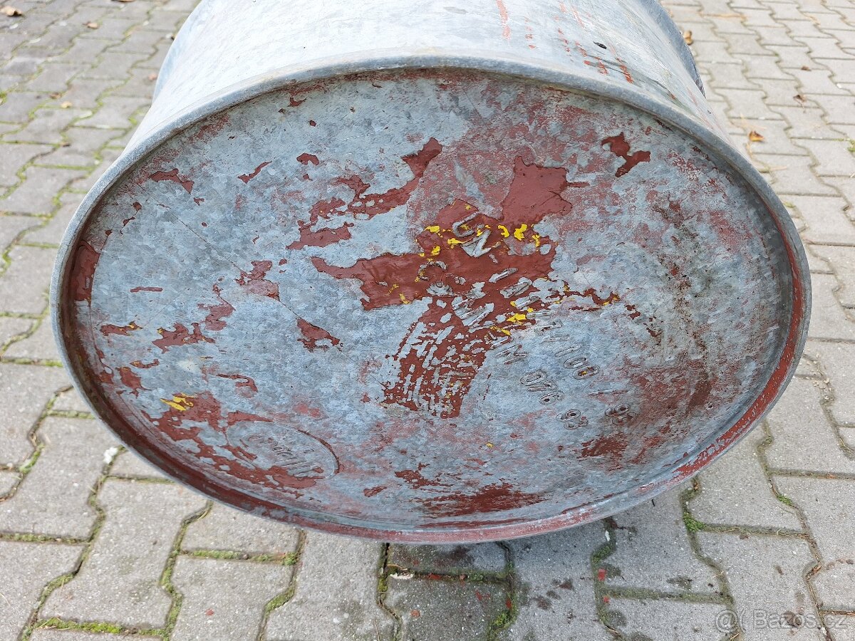 Plechový sud 200 litrů s bočním uzávěrem - 5