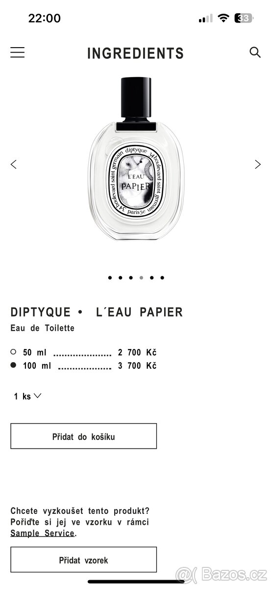 Parfém Diptyque - L’Eau Papier (50ml) - 5