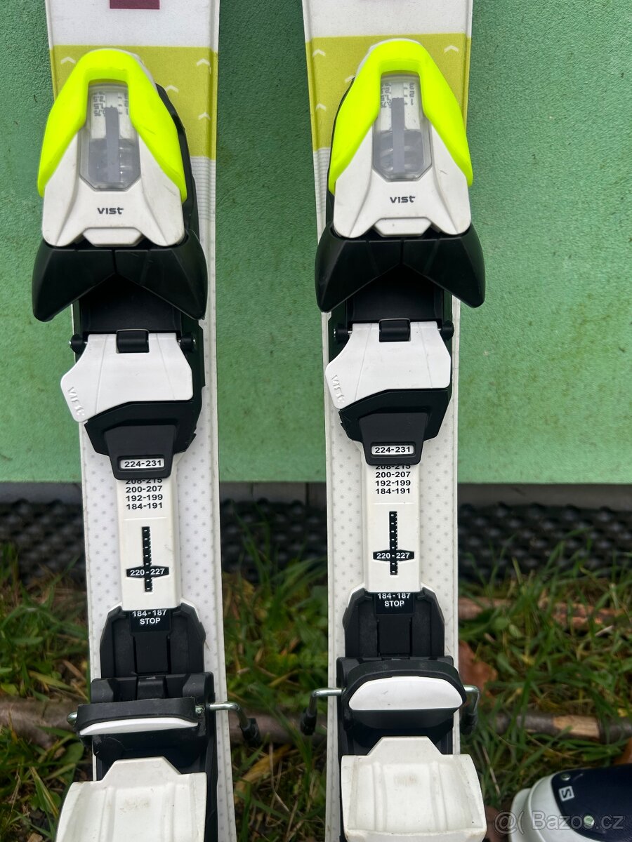 Dětské sjezdové lyže LUSTI 80 + lyžáky Salomon - 5