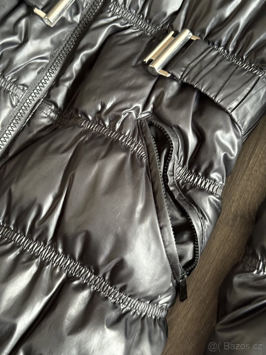 Černý péřový kabát Adidas vel. 34 - 5