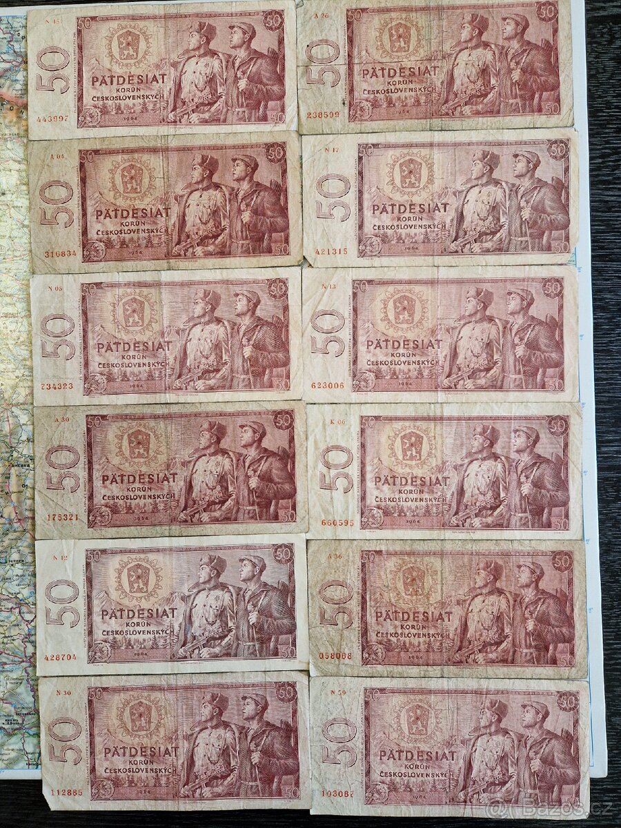 Bankovky Československo 50 Kčs - 5