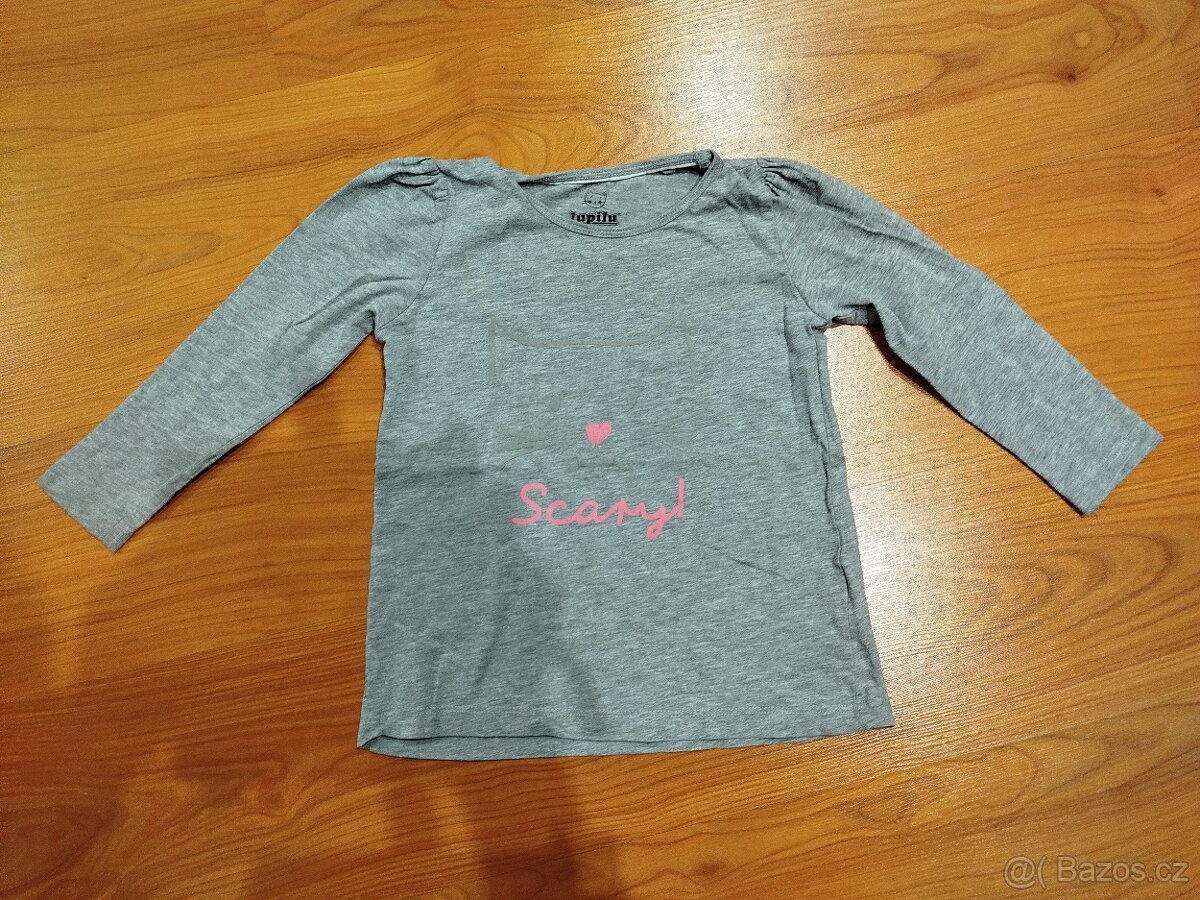 3x dívčí trička s dlouhým rukávem vel 98/104 - 5