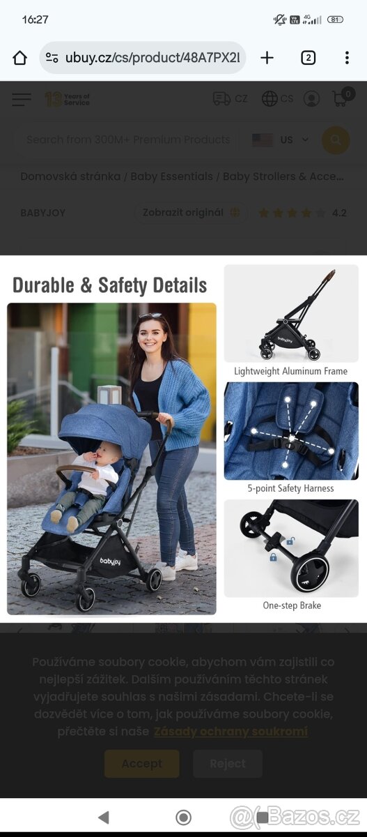 SPORTOVNÍ KOČÁREK - BABY JOY - 5