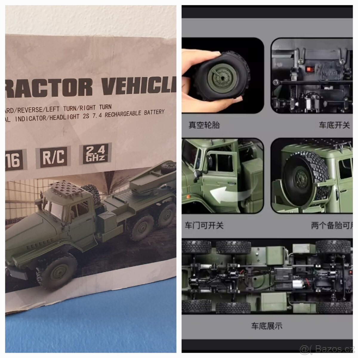 Krásny RC model URAL s podvalnikom 1:16 - 5