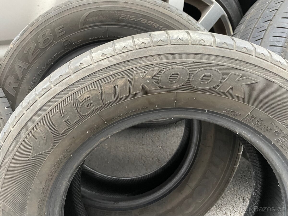 Pneu 215/65/16C - 5x120 - zimní + letní sada - 5