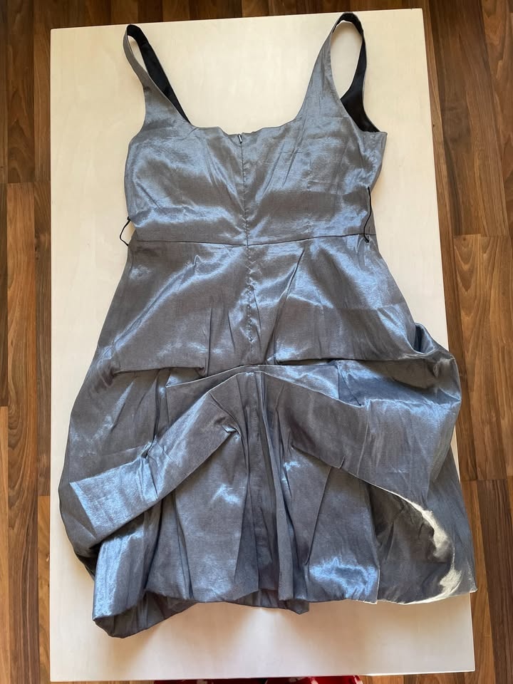 Stříbrné šaty, vel L, spíše M/L, Yessica - 5