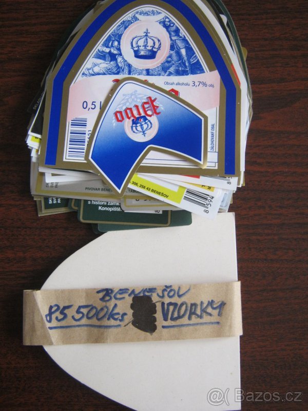 pivní etikety pivovar Benešov 85 500ks k výměnám - 5