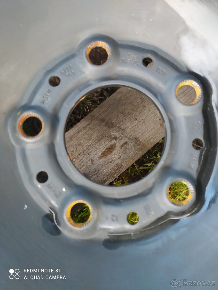 PLECHOVÉ KOLA BMW 5x120-r16+ZIMNÍ PNEU+POKLICE 205/55/16-4ks - 5