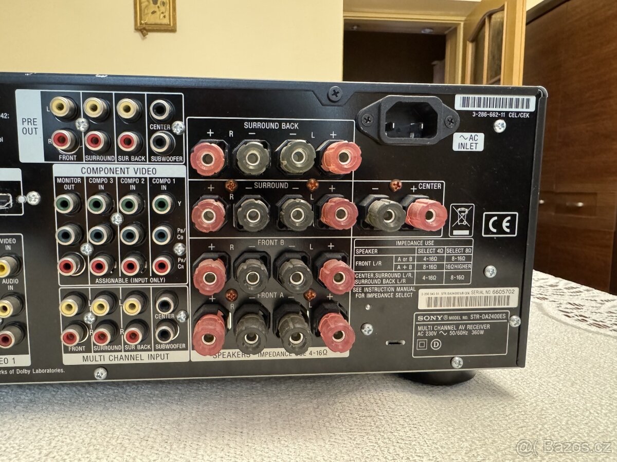 7.1 receiver domácí kino Sony STR-DA2400ES. - 5