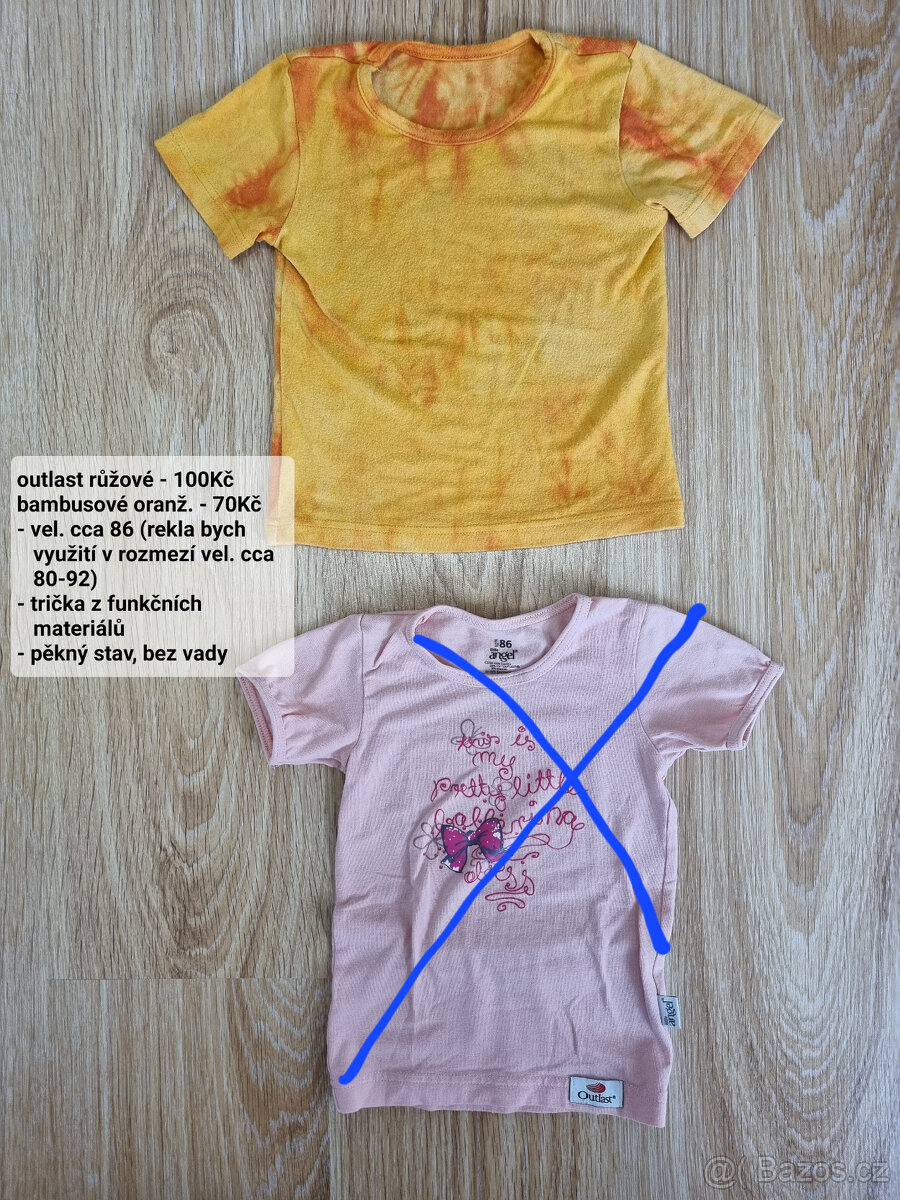 detská body, trička a tílka vel. 86/92, 1-2R - 5