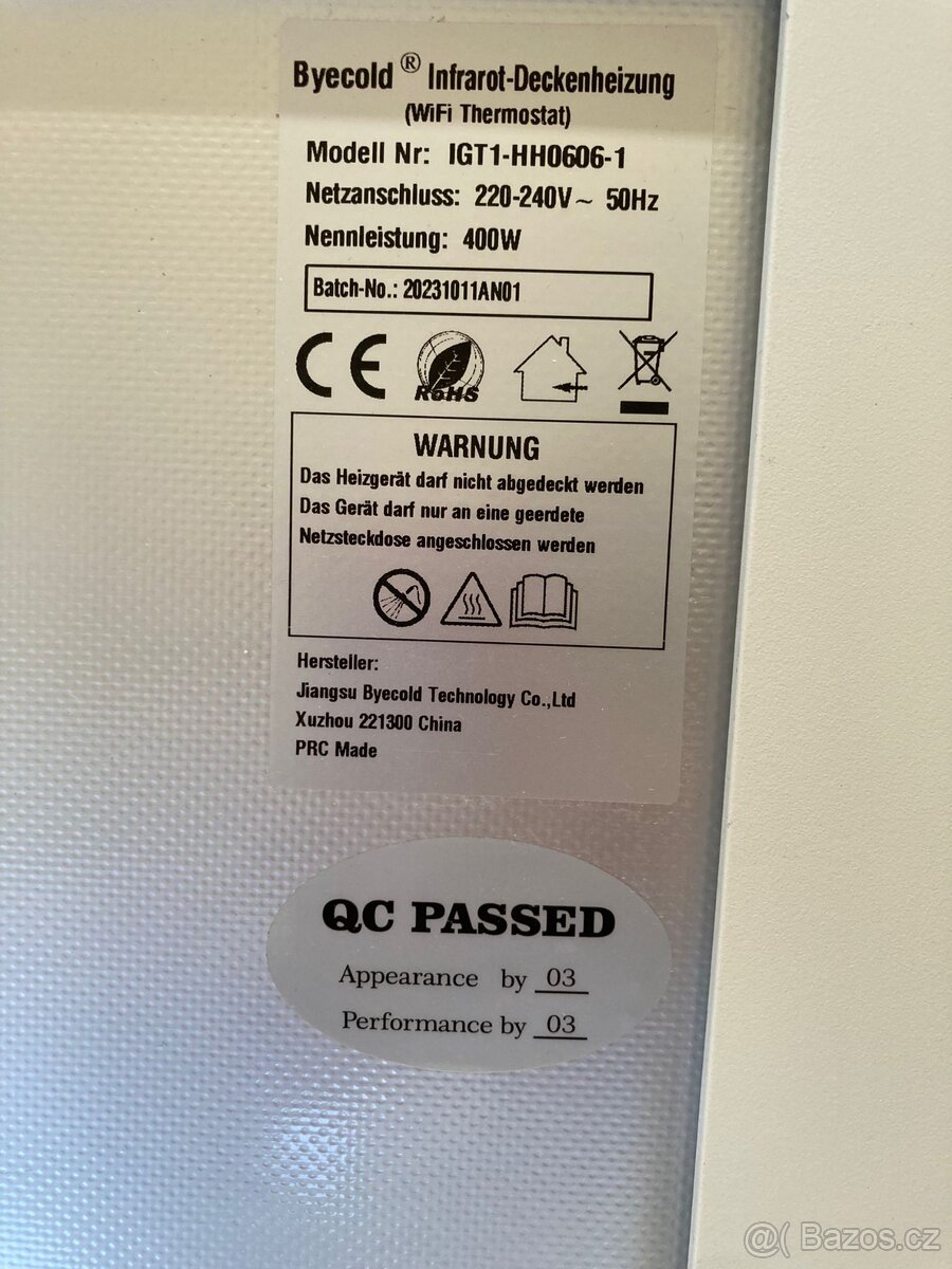 Stropní infrapanel 400W WIFI - 5