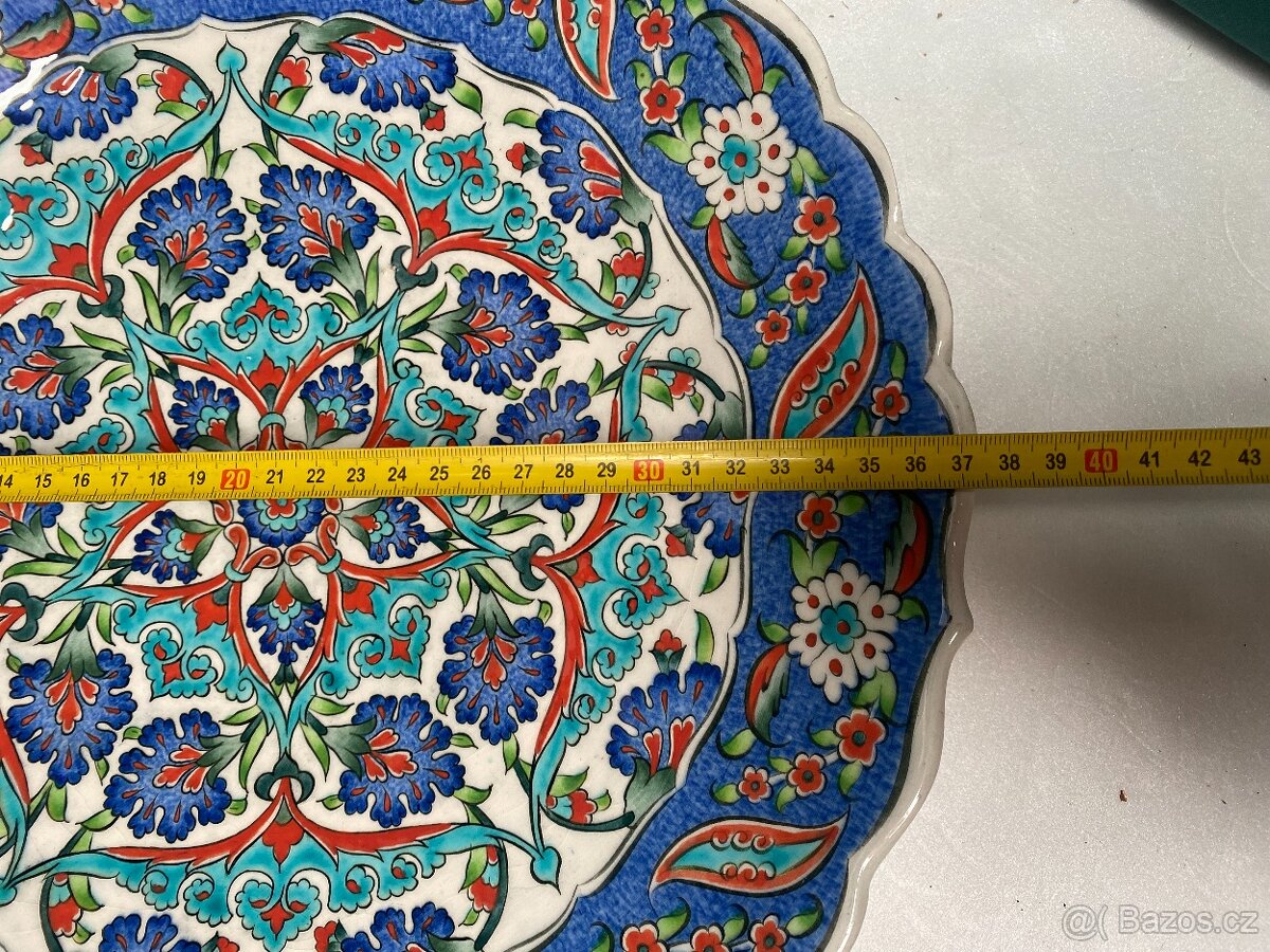 talíř – Turkuaz Çini Kütahya - 5